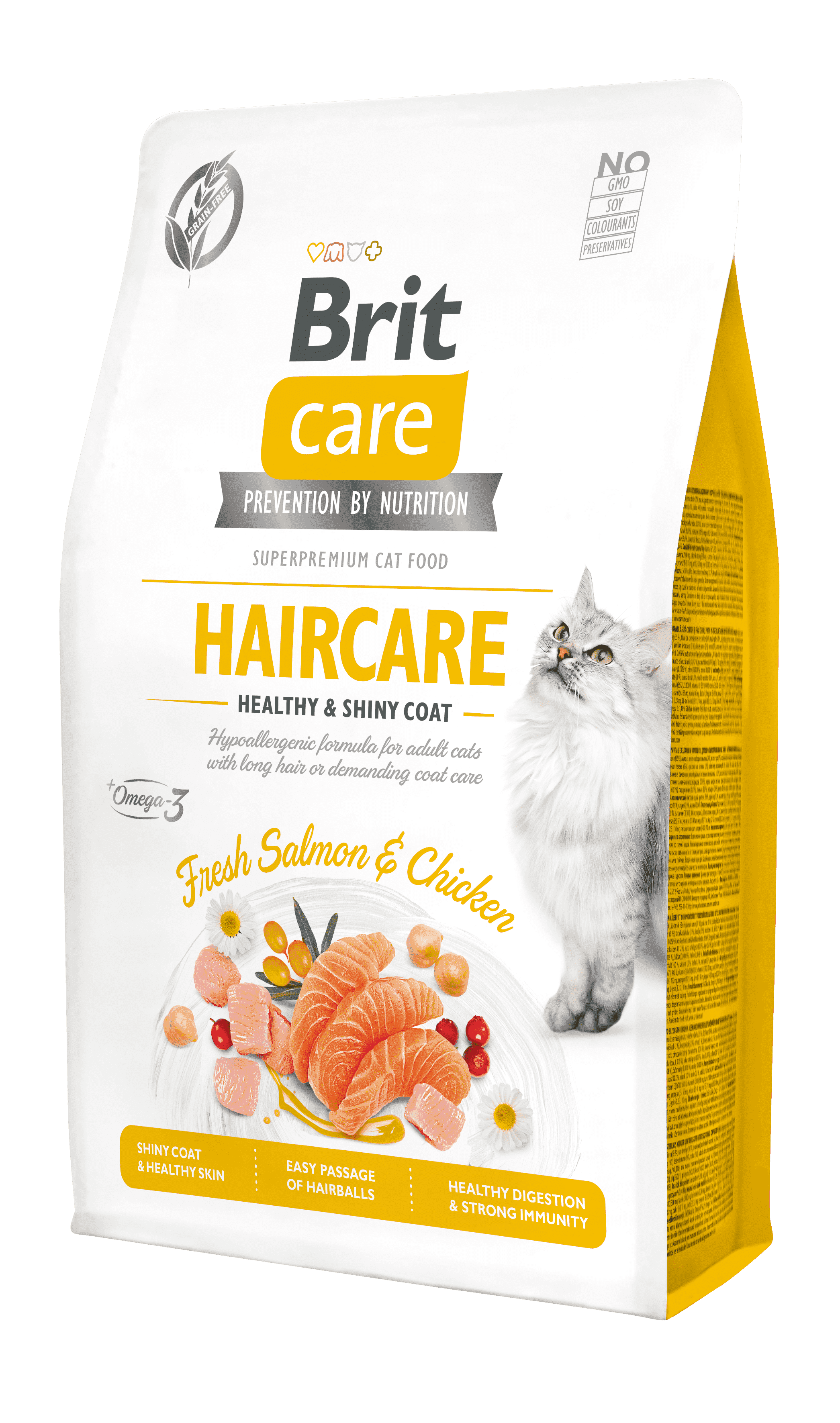 Brit Care Cat Haircare Healthy & Shiny Coat - Fresh Salmon & Chicken